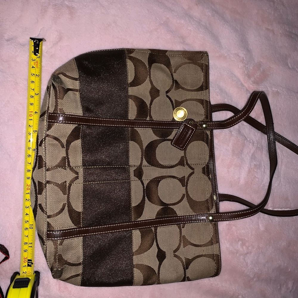 Coach Multicolor Striped Interior